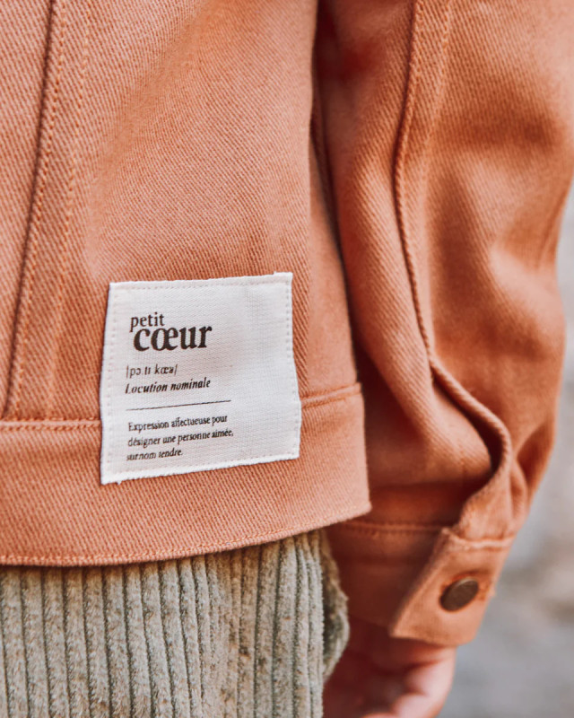 Etiquettes à Coudre Duo Grand Coeur - Ikatee - Mercerine