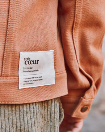 Etiquettes à Coudre Duo Grand Coeur - Ikatee - Mercerine