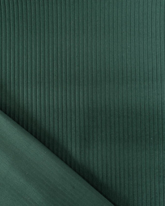 Tissu Velours Côtelé Uni Vert Sapin - Mercerine