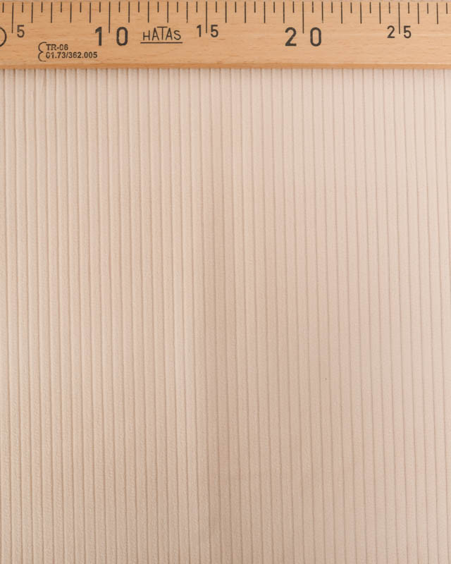 Tissu Velours Côtelé Uni Beige - Mercerine