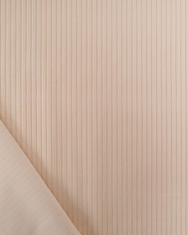 Tissu Velours Côtelé Uni Beige - Mercerine