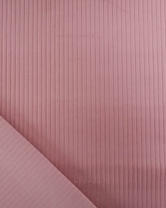 Tissu Velours Côtelé Uni Vieux Rose - Mercerine