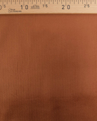 Tissu Velours Côtelé Stretch Caramel - Mercerine