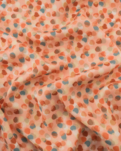 Tissu Viscose Twill Imprimée Selma Rose - Mercerine