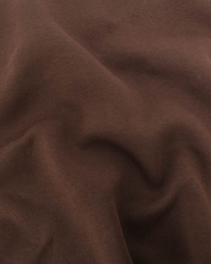 Tissu Sweat Lourd Chocolat Léo - Mercerine