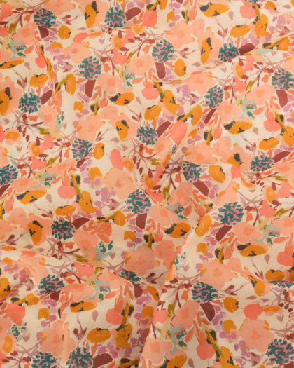 Popeline de Coton Mila Sue Rose - Mercerine