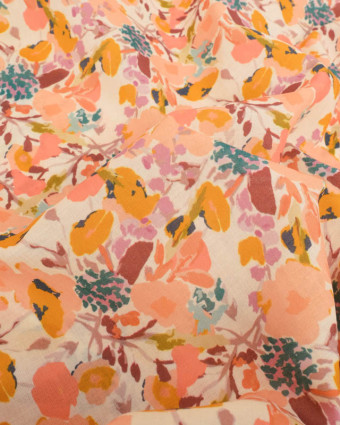 Voile de Coton Mila Sue Rose