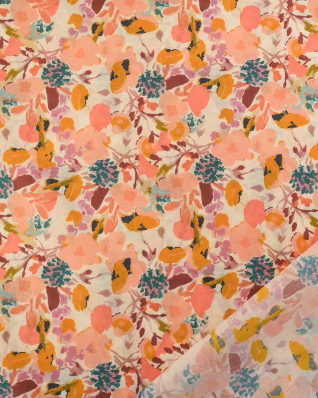 Voile de Coton Mila Sue Rose