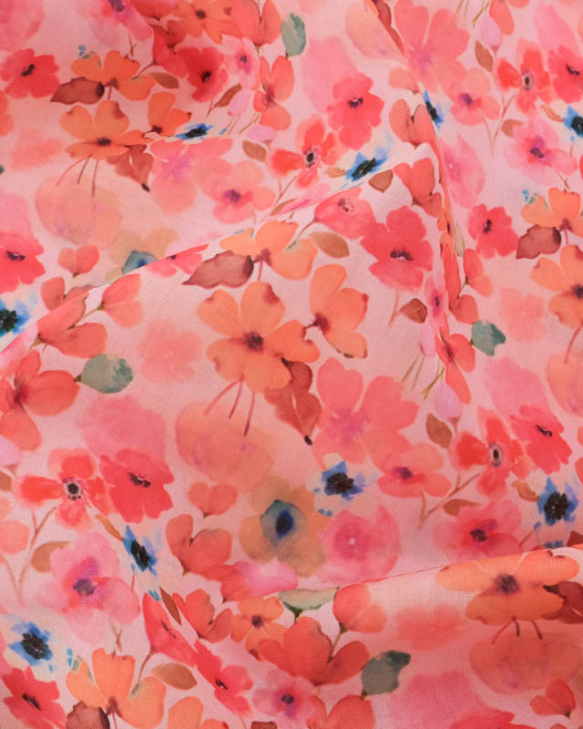 Voile de Coton Mila Ida Rose