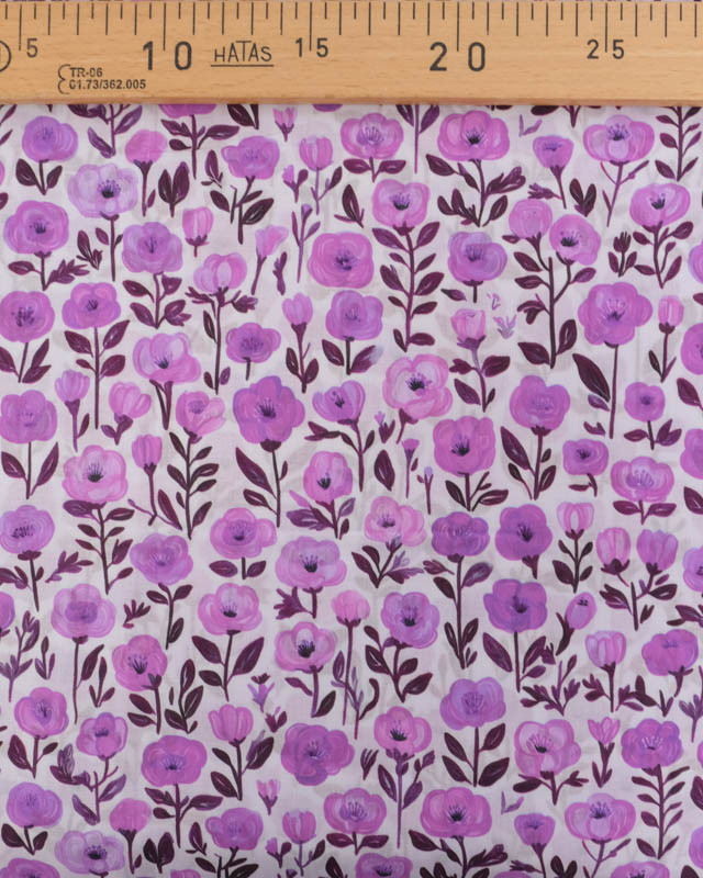 Voile de Coton Mila Isis Mauve