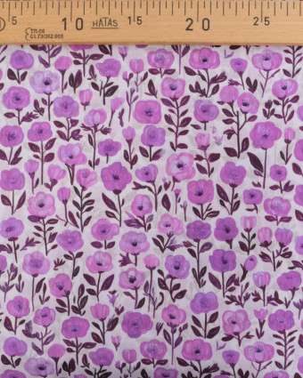 Voile de Coton Mila Isis Mauve