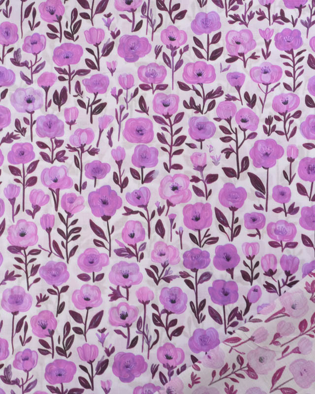 Voile de Coton Mila Isis Mauve