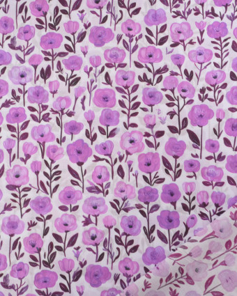 Voile de Coton Mila Isis Mauve
