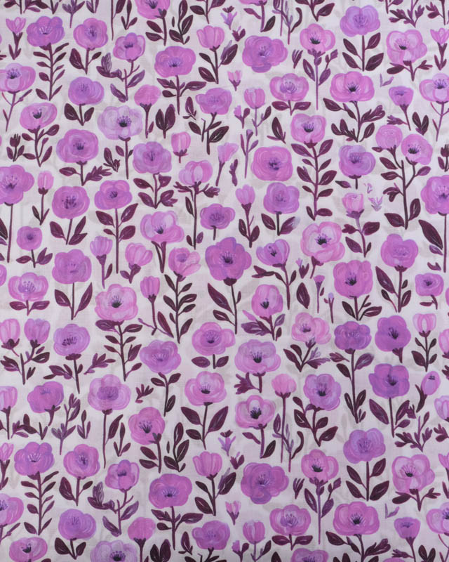 Voile de Coton Mila Isis Mauve