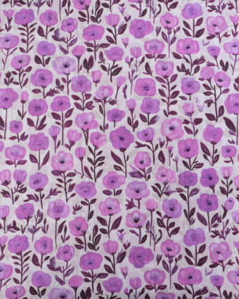 Voile de Coton Mila Isis Mauve