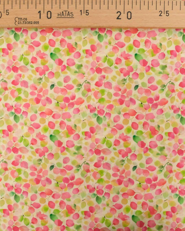 Voile de Coton Mila Olga Rose Vert