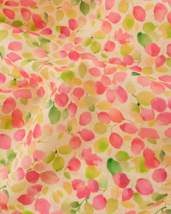 Voile de Coton Mila Olga Rose Vert