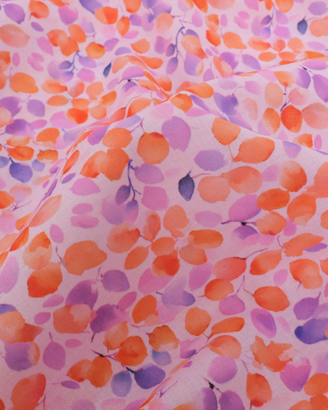 Voile de Coton Mila Olga Orchidée