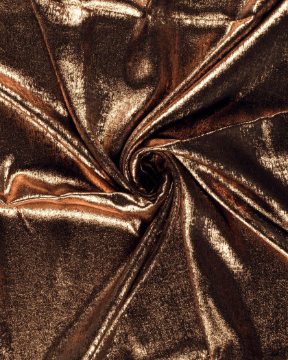Tissu Satin Lamé Bronze - Mercerine