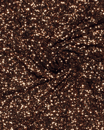 Tissu Sequins Sur Maille Douce Cuivre - Mercerine