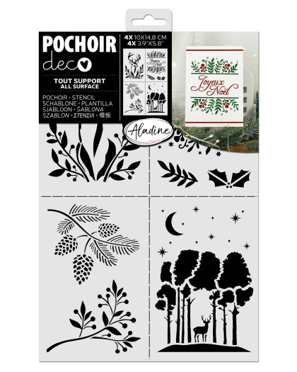 Pochoir Noël Végétal - Aladine - Mercerine