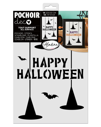 Pochoir Déco Happy Halloween - Aladine - Mercerine