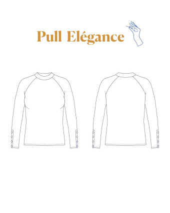 Patron Pull Raglan ELEGANCE - Majam - Mercerine