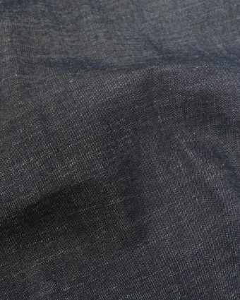 Tissu Jean Lourd Bleu Foncé Effet Chiné - Mercerine