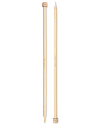 Aiguilles à tricoter à boule - Bambou - 8mmX33Cm - Prym - Mercerine