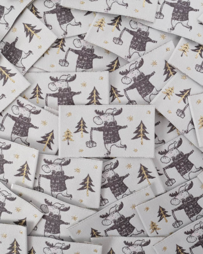Etiquette à Coudre Rennes de Noël - Mercerine