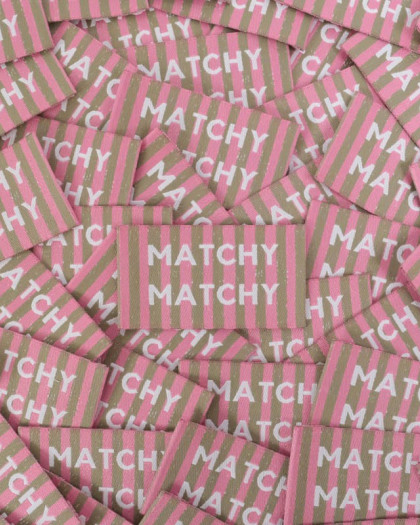 Etiquette à Coudre Matchy Matchy  1 - Mercerine