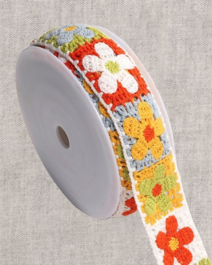 Galon Crochet Fleurs - 58mm - Mercerine