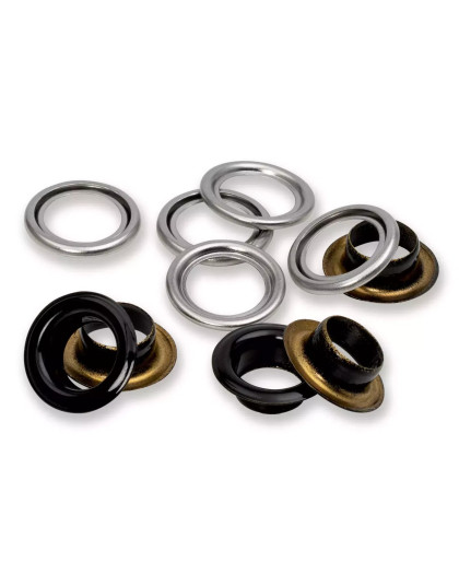 Œillets avec rondelles 11 mm noir - Prym - Mercerine