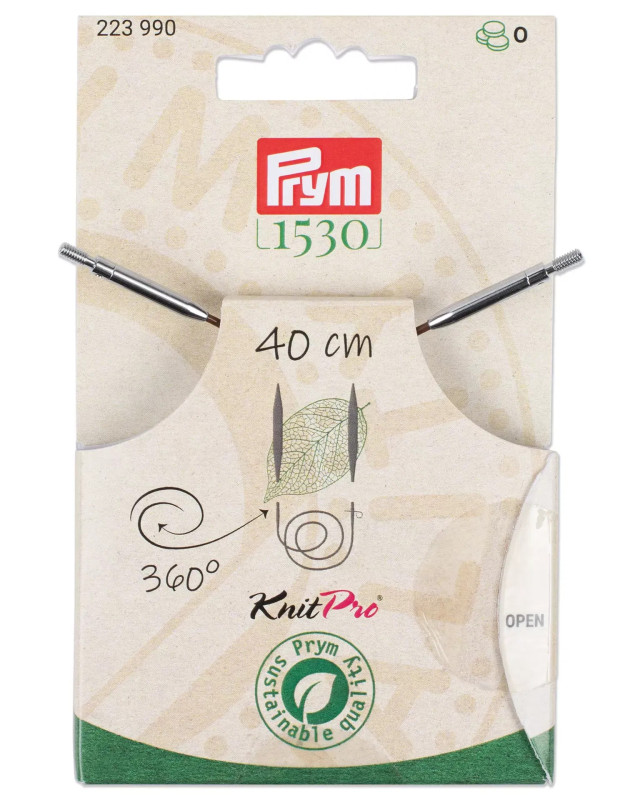 Cordon aiguilles à tricoter 360°- 6 tailles - Prym- Mercerine