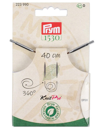 Cordon aiguilles à tricoter 360°- 6 tailles - Prym- Mercerine