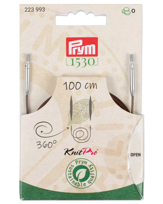 Cordon aiguilles à tricoter 360°- 6 tailles - Prym- Mercerine