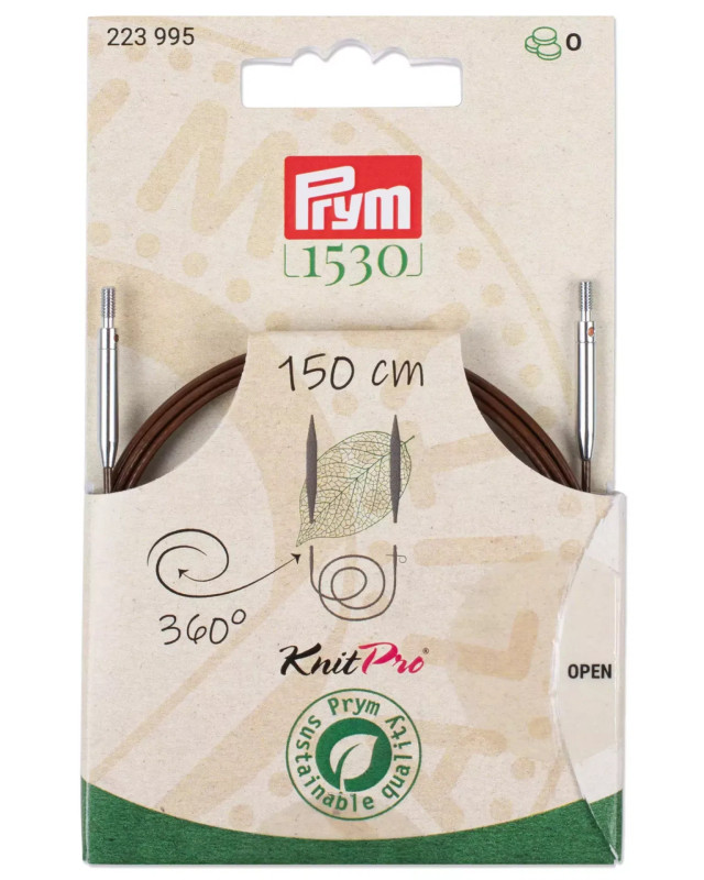 Cordon aiguilles à tricoter 360°- 6 tailles - Prym- Mercerine