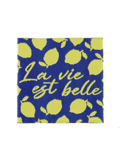 Etiquette à Coudre La Vie est Belle - Bohin - Mercerine