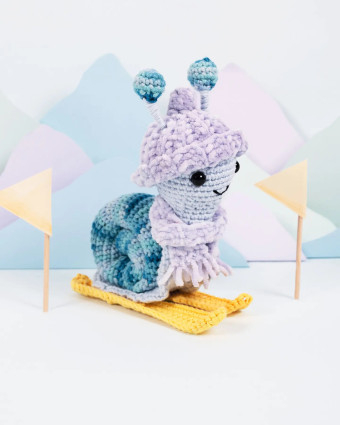 Kit de Crochet Amigurumi Escargot Skieur - DMC