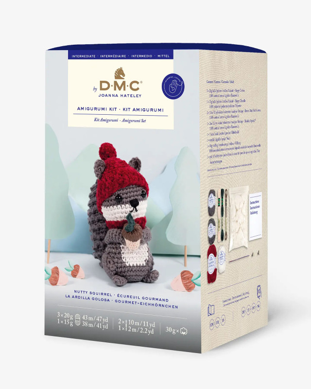Kit de Crochet Amigurumi Ecureuil Gourmand - DMC - Mercerine