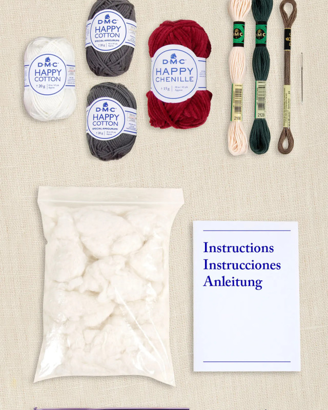 Kit de Crochet Amigurumi Ecureuil Gourmand - DMC - Mercerine