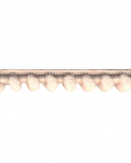 Galon pompons rose clair - 16mm - Mercerine
