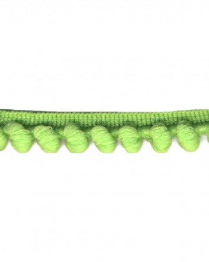 Galon pompon vert anis - 16 mm - Mercerine