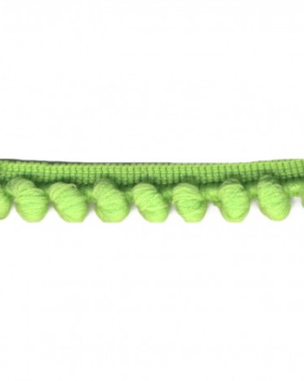 Galon pompon vert anis - 16 mm - Mercerine