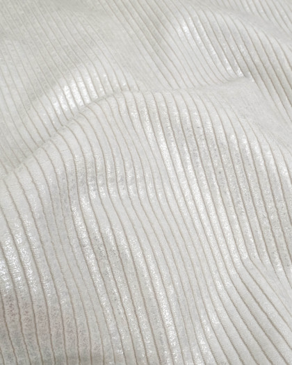 Velours Côtelé Huggy Silver - Mercerine