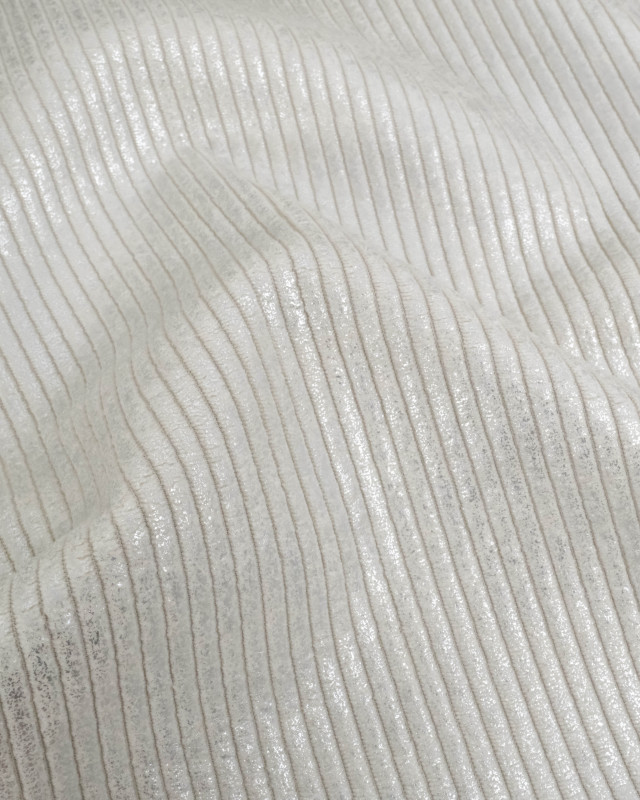 Velours Côtelé Huggy Silver - Mercerine