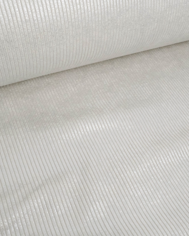 Velours Côtelé Huggy Silver - Mercerine