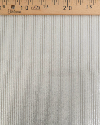 Velours Côtelé Huggy Silver - Mercerine