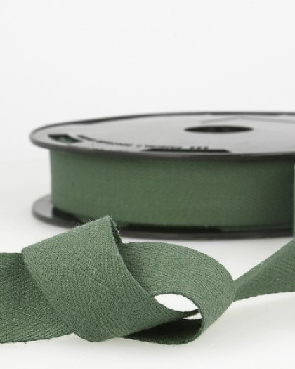 Sergé de Coton Vert Bouteille - Mercerine