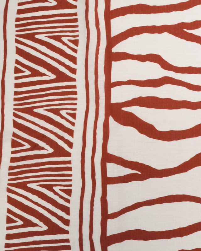 Tissu Viscose Texturée Nairobi Terracotta - Mercerine